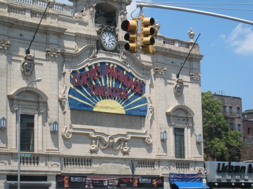 The Loew's Paradise Theatre on the Grand Concourse