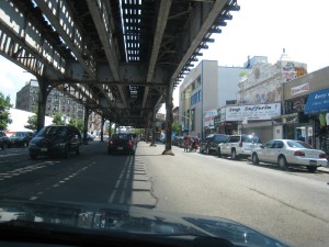Southern Boulevard under the El
